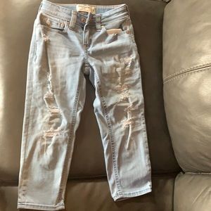 Abercrombie kids girls size 5/6 Girlfriend Jeans